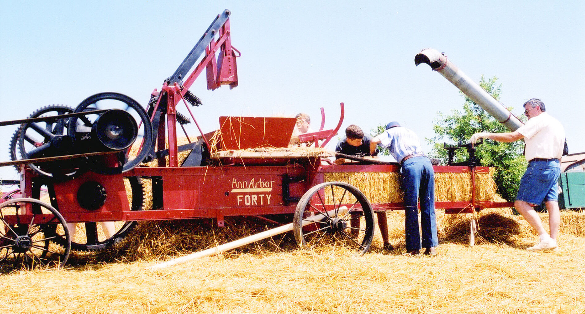 Antique farm equipment