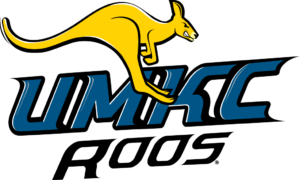 UMKC Roos logo with kangaroo